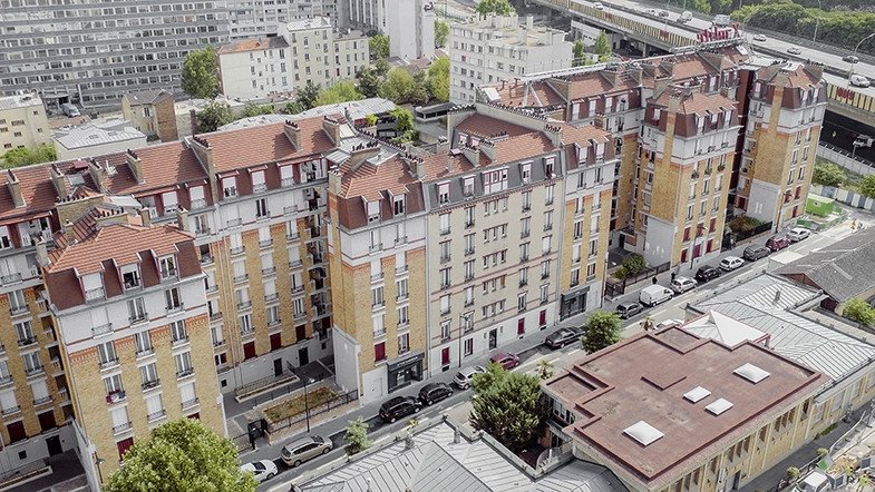 Vue aérienne de Clichy. Vue aérienne de Clichy.