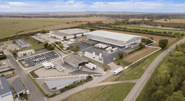 La plateforme logistique frigorifique de 8 185 mètres carrés située à Argentan