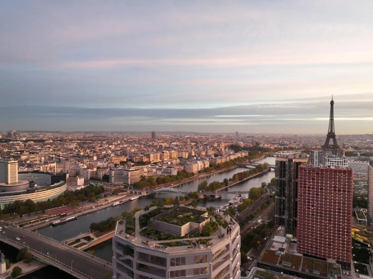Le rooftop de la tour Circle à Paris-Beaugrenelle