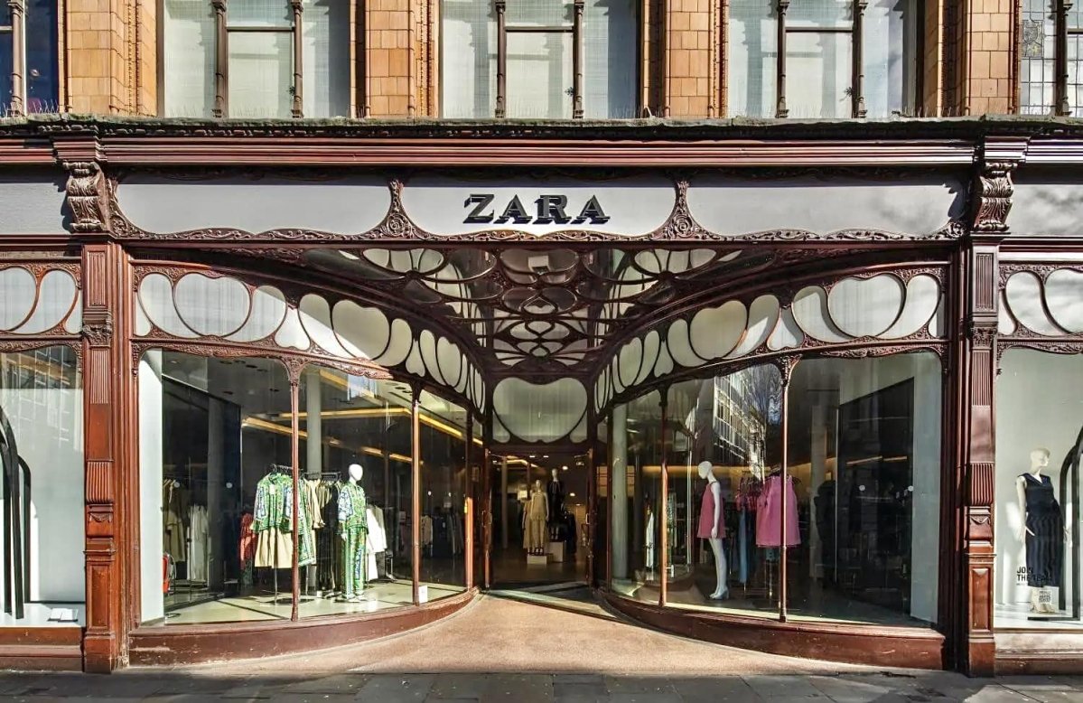 L'immeuble qui héberge Zara à Nottingham. L'immeuble qui héberge Zara à Nottingham.