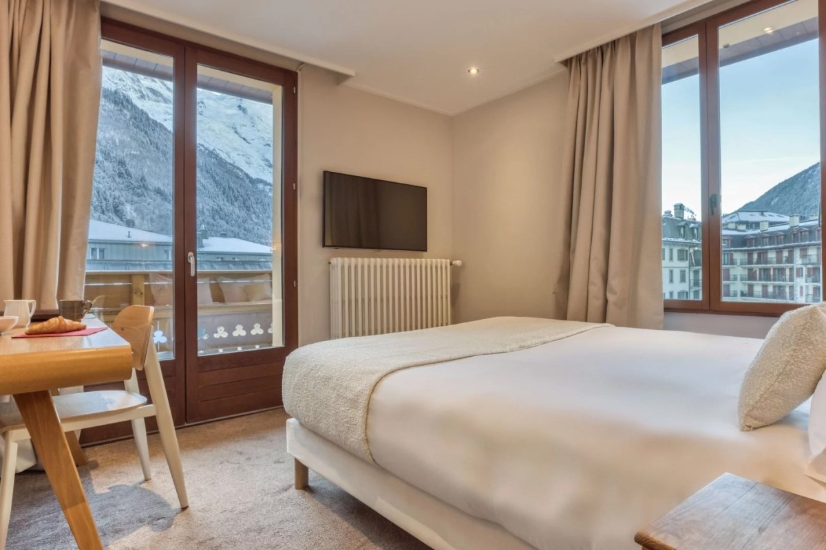 L'hôtel Le Lyret à Chamonix. 