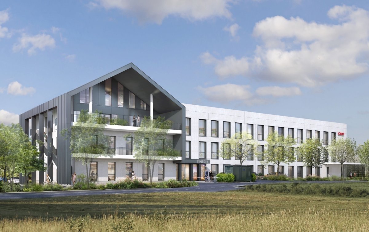 Le projet de bureaux situé à Cherbourg-en-Cotentin. 