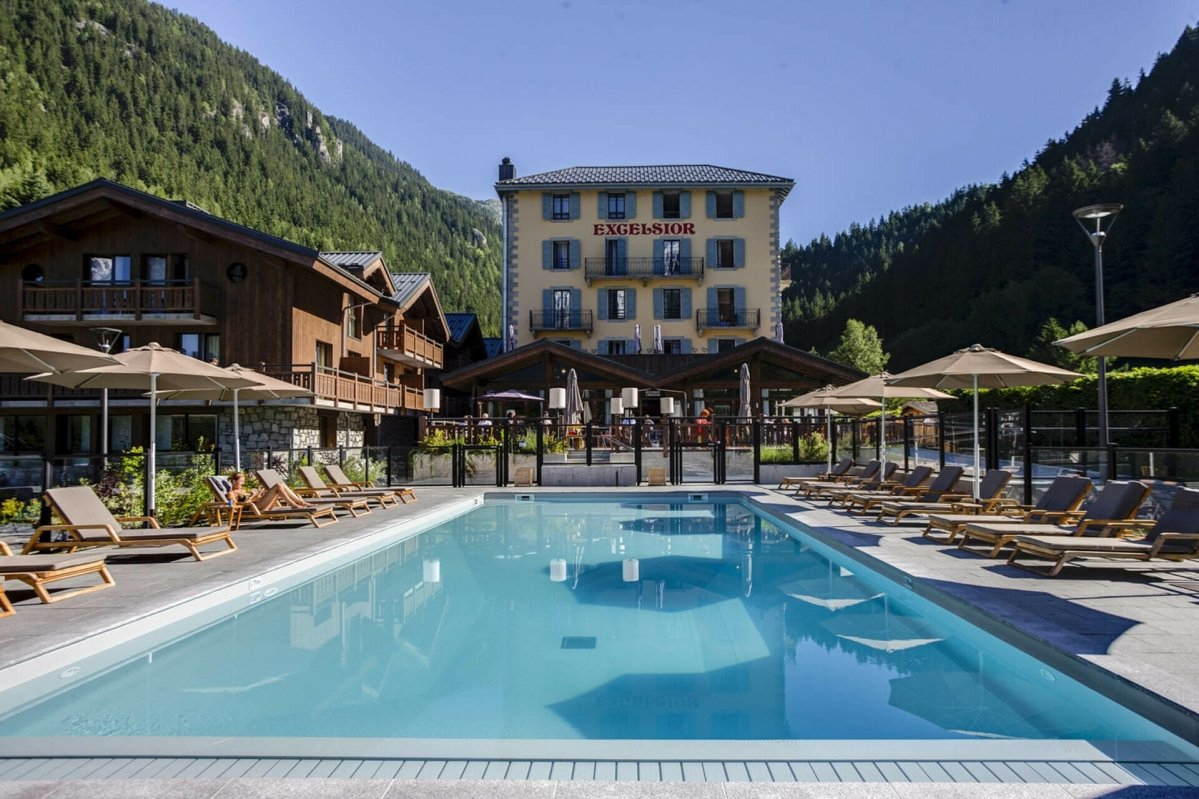 Le 4* Excelsior Chamonix, avec sa piscine Le 4* Excelsior Chamonix, avec sa piscine