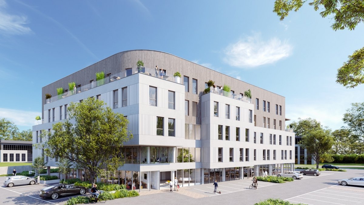 L'immeuble Link'In à Lille. © Nacarat L'immeuble Link'In à Lille. © Nacarat