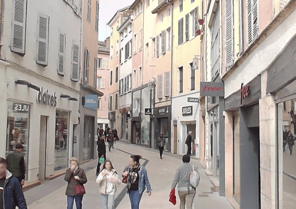 La rue Dombey à Mâcon. © Google Maps