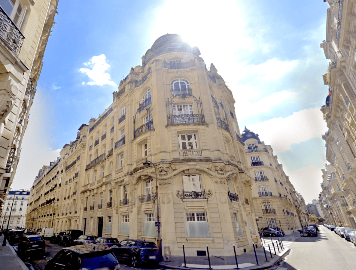 Le 26 Octave Feuillet, Paris 16. © Google Maps