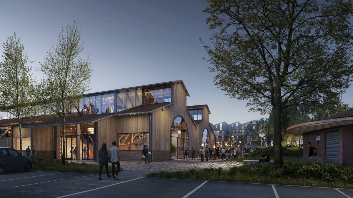 Le projet des Halles Amouroux à Toulouse. © Oeco Architectes