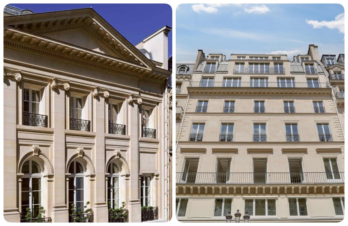 Les immeubles du quartier de La Muette et du 21 Paix