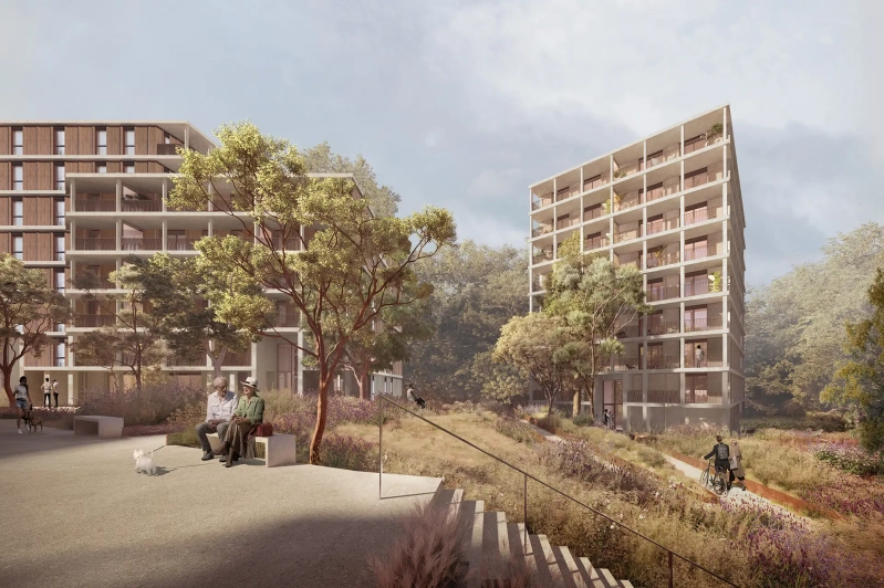 Le projet résidentiel Lykke Lodge comprendra 180 logements. ©Réalités