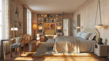 Une master bedroom des Maybourne Residences Saint-Germain. &copy; Maybourne