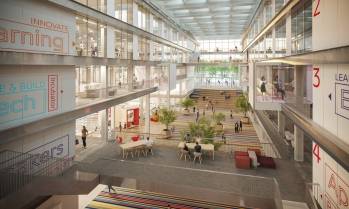 Perspective du futur campus de l'EM Lyon. ©PCA-STREAM