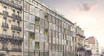 La façade de Mondo, Paris 17. © Gecina