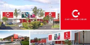 Le centre commercial Cap Sacré-Cœur, sur l’île de La Réunion