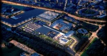 Projet du futur siège d'Auchan Retail International, tel qu'imaginé par Relief Architecture