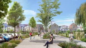 Nhood reprend le projet de transformation de La Maillerie près de Lille, ancien site des 3 Suisses. © Nodi