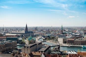 La ville de Copenhague, au Danemark 