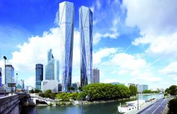 Le projet des tours jumelles Hermitage Plaza, à La Défense. 