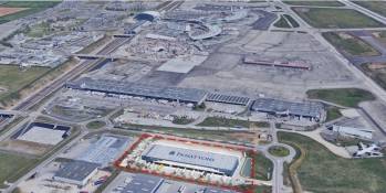 Le projet de messagerie au sein du pôle logistique de l’aéroport Saint-Exupéry à Lyon. 