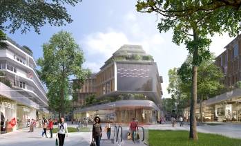 Le futur siège social de CNP Assurances doit se situer au sein du projet Issy-Cœur de Ville, co-développé par la Caisse des Dépôts et Altarea Cogedim. © Valode & Pistre