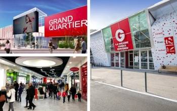 Les galeries de Mercialys à Saint-Étienne, Morlaix et Rennes,