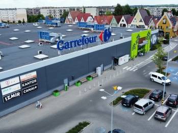 Le commerce Carrefour à Chojnice. 