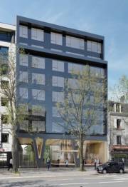 Perspective de l'immeuble de l'avenue du Général Leclerc, à Boulogne-Billancourt.  