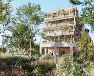 Sequoïa, future résidence de 66 logements intermédiaires à Sceaux de CDC Habitat, livrée en partenariat avec RATP Solution Ville, et Woodeum. © agence d’architectureAtelier WOA