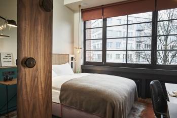 Un micro-logement exploité à Hambourg par Hood House. © Hood House