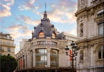 Le BHV dans le quartier du Marais à Paris. 