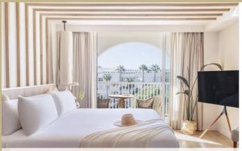 Une chambre du ME Marbella, à Málaga en Espagne. 