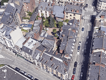 L'’îlot Sauveur-Duhamel à Rennes. © Google Earth