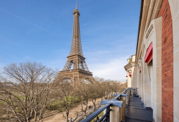 Le balcon de l'appartement rue Élisée Reclus