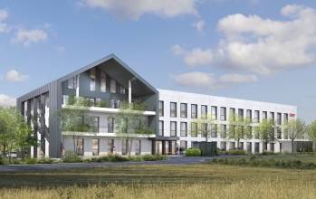 Le projet de bureaux situé à Cherbourg-en-Cotentin. 