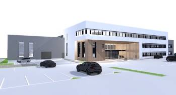 La future implantation de Metrologic Group, dans le parc technologique Inovallée, à Grenoble.