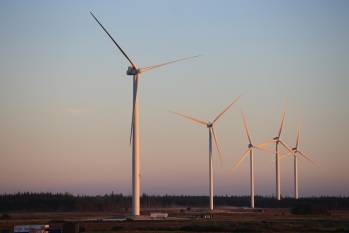 Des turbines d'éoliennes Vestas V-126. DR