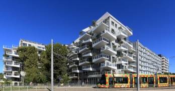 Le quartier Prado-Concorde situé à Castelnau-le-Lez dans la Métropole de Montpellier.