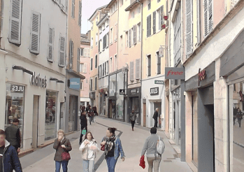 La rue Dombey à Mâcon. © Google Maps