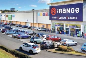 Le retail park East Kilbride, près de Glasgow