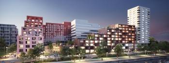 Le programme mixte Starlette à Strasbourg, porté par Kaufman & Broad. © Dominique Coulon & associés / HHF / Tatiana BILBAO