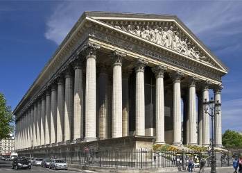 La place de la Madeleine à Paris.