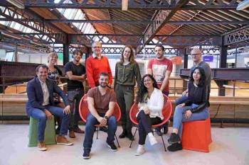 Une partie de l'équipe de Vizcab, installée à Lyon. © Vizcab