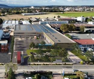 Le projet sur l'ancienne usine Majorette près de Lyon. © Maïa Immobilier