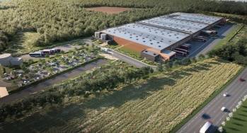 Vue de la future plateforme. © 6ème Sens Immobilier. 