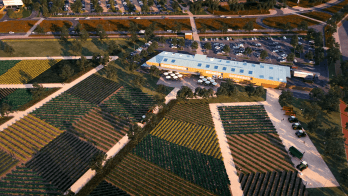 L'agroparc du futur Shopping Promenade Cœur Alsace. © Frey