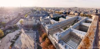 Un tiers des surfaces de l'Hôtel-Dieu seront transformées par Novaxia et Amundi Immobilier. © Anne Démians.