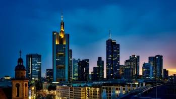 Vue de Francfort, en Allemagne.