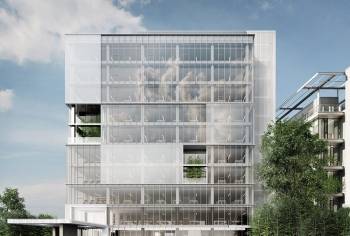 L'immeuble Urban Cube à Milan. 